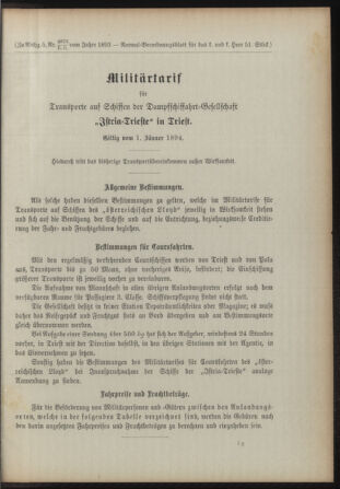 Verordnungsblatt für das Kaiserlich-Königliche Heer 18931230 Seite: 45