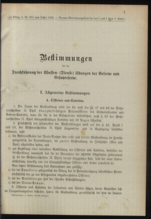 Verordnungsblatt für das Kaiserlich-Königliche Heer 18940215 Seite: 11