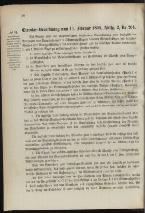 Verordnungsblatt für das Kaiserlich-Königliche Heer 18940215 Seite: 2