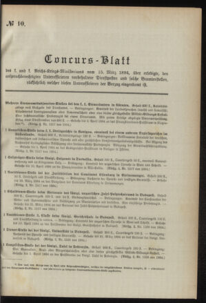 Verordnungsblatt für das Kaiserlich-Königliche Heer 18940315 Seite: 9