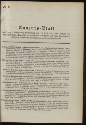 Verordnungsblatt für das Kaiserlich-Königliche Heer 18940419 Seite: 3