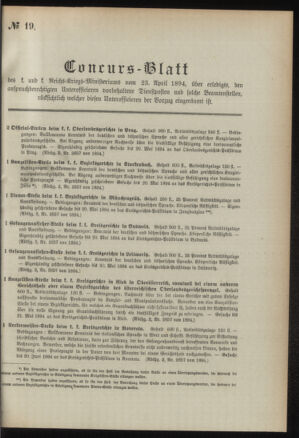 Verordnungsblatt für das Kaiserlich-Königliche Heer 18940419 Seite: 7