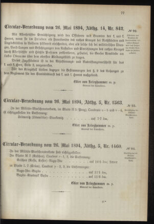 Verordnungsblatt für das Kaiserlich-Königliche Heer 18940530 Seite: 3