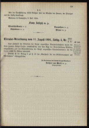 Verordnungsblatt für das Kaiserlich-Königliche Heer 18940816 Seite: 3