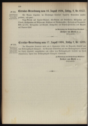 Verordnungsblatt für das Kaiserlich-Königliche Heer 18940822 Seite: 2