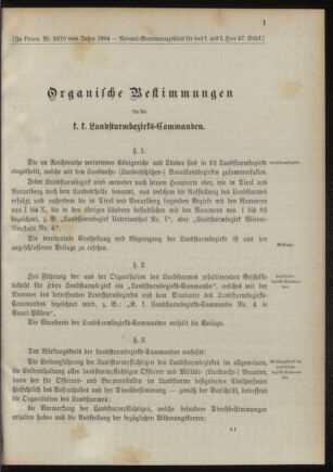 Verordnungsblatt für das Kaiserlich-Königliche Heer 18941020 Seite: 61