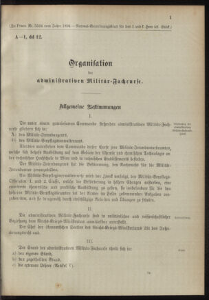 Verordnungsblatt für das Kaiserlich-Königliche Heer 18941122 Seite: 25