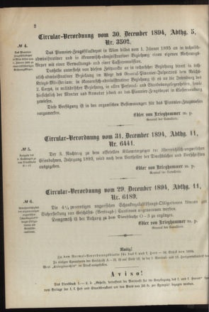 Verordnungsblatt für das Kaiserlich-Königliche Heer 18950107 Seite: 2