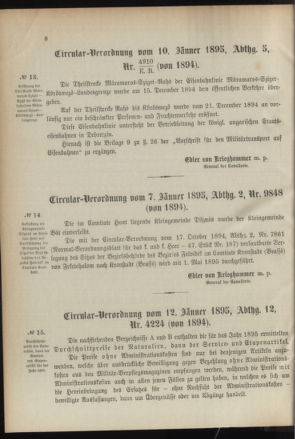 Verordnungsblatt für das Kaiserlich-Königliche Heer 18950115 Seite: 6