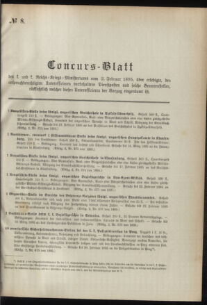 Verordnungsblatt für das Kaiserlich-Königliche Heer 18950129 Seite: 7