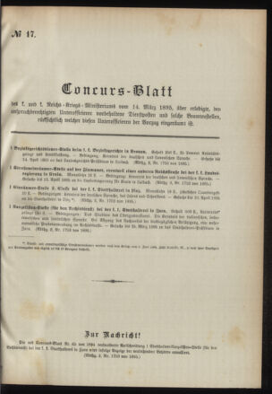 Verordnungsblatt für das Kaiserlich-Königliche Heer 18950227 Seite: 17