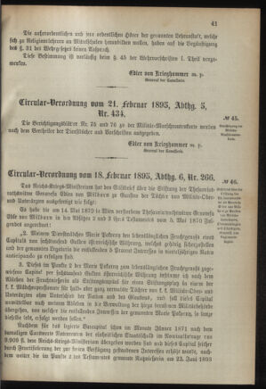 Verordnungsblatt für das Kaiserlich-Königliche Heer 18950227 Seite: 3