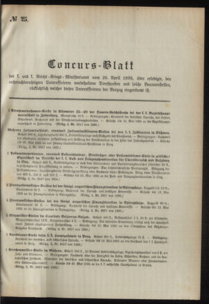 Verordnungsblatt für das Kaiserlich-Königliche Heer 18950420 Seite: 9