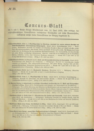 Verordnungsblatt für das Kaiserlich-Königliche Heer 18950612 Seite: 5