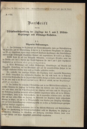 Verordnungsblatt für das Kaiserlich-Königliche Heer 18950820 Seite: 101