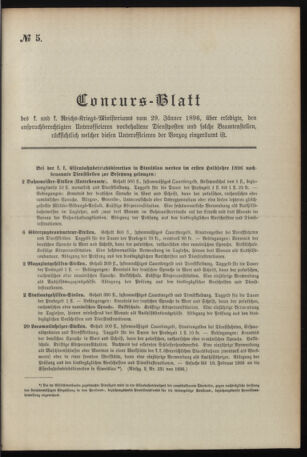 Verordnungsblatt für das Kaiserlich-Königliche Heer 18960129 Seite: 3