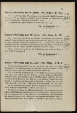 Verordnungsblatt für das Kaiserlich-Königliche Heer 18960205 Seite: 5