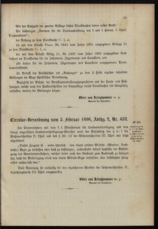 Verordnungsblatt für das Kaiserlich-Königliche Heer 18960213 Seite: 3