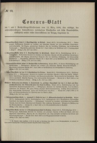 Verordnungsblatt für das Kaiserlich-Königliche Heer 18960312 Seite: 7