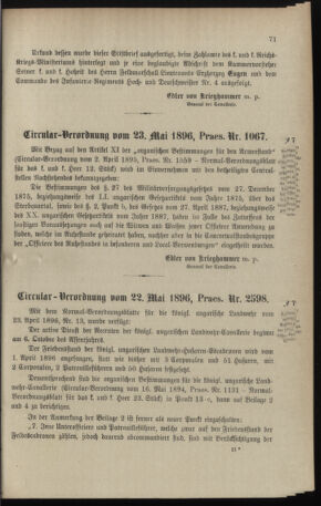 Verordnungsblatt für das Kaiserlich-Königliche Heer 18960529 Seite: 3