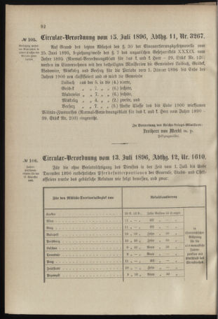 Verordnungsblatt für das Kaiserlich-Königliche Heer 18960718 Seite: 6