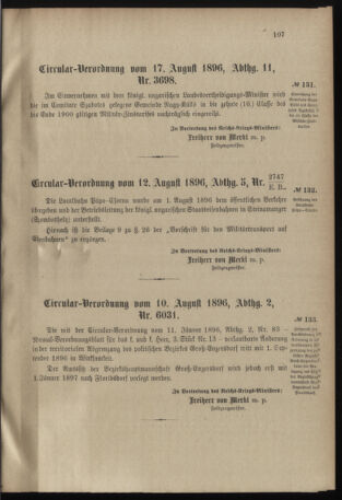 Verordnungsblatt für das Kaiserlich-Königliche Heer 18960822 Seite: 7