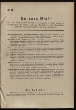 Verordnungsblatt für das Kaiserlich-Königliche Heer 18960926 Seite: 9