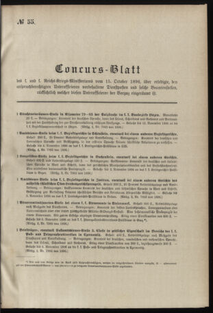 Verordnungsblatt für das Kaiserlich-Königliche Heer 18961015 Seite: 5