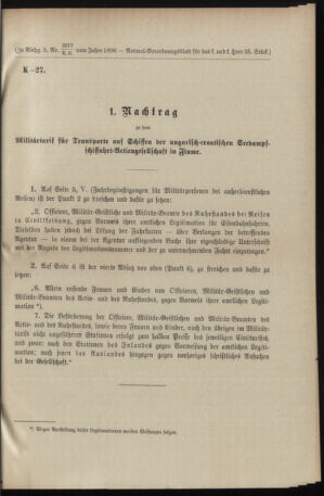 Verordnungsblatt für das Kaiserlich-Königliche Heer 18961107 Seite: 5