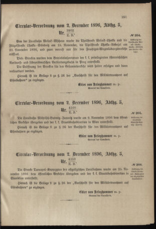 Verordnungsblatt für das Kaiserlich-Königliche Heer 18961205 Seite: 7