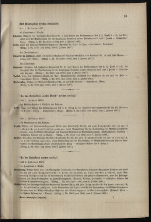 Verordnungsblatt für das Kaiserlich-Königliche Heer 18970112 Seite: 21