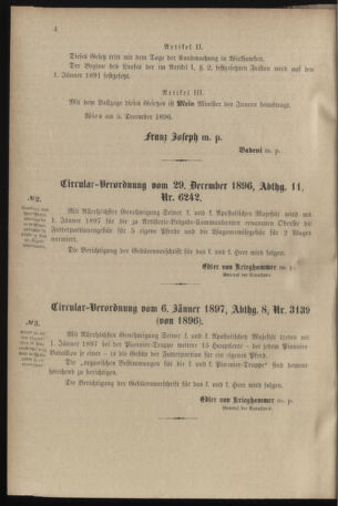 Verordnungsblatt für das Kaiserlich-Königliche Heer 18970112 Seite: 4