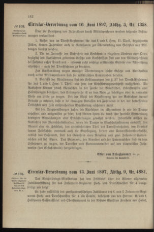 Verordnungsblatt für das Kaiserlich-Königliche Heer 18970619 Seite: 2