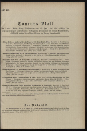 Verordnungsblatt für das Kaiserlich-Königliche Heer 18970619 Seite: 5