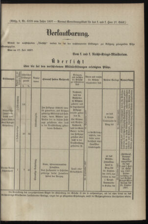 Verordnungsblatt für das Kaiserlich-Königliche Heer 18970729 Seite: 9