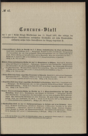 Verordnungsblatt für das Kaiserlich-Königliche Heer 18970821 Seite: 3