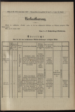 Verordnungsblatt für das Kaiserlich-Königliche Heer 18971106 Seite: 65