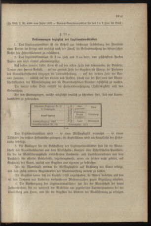 Verordnungsblatt für das Kaiserlich-Königliche Heer 18971117 Seite: 3