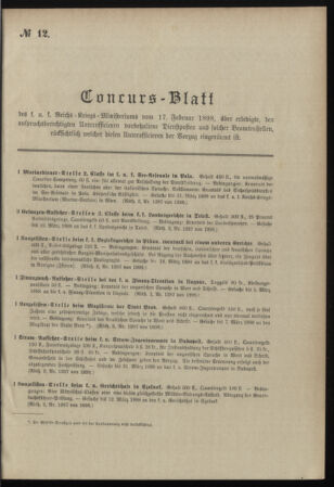 Verordnungsblatt für das Kaiserlich-Königliche Heer 18980217 Seite: 15