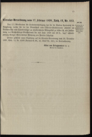 Verordnungsblatt für das Kaiserlich-Königliche Heer 18980226 Seite: 3