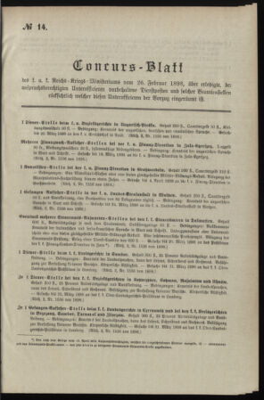 Verordnungsblatt für das Kaiserlich-Königliche Heer 18980226 Seite: 5