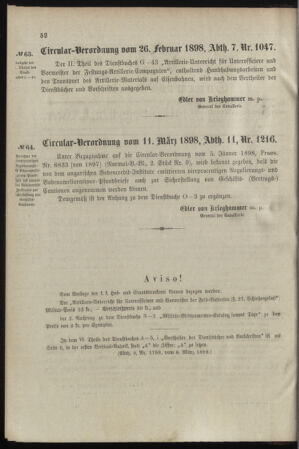 Verordnungsblatt für das Kaiserlich-Königliche Heer 18980315 Seite: 2