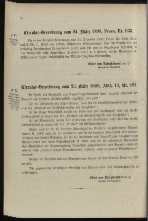 Verordnungsblatt für das Kaiserlich-Königliche Heer 18980329 Seite: 2