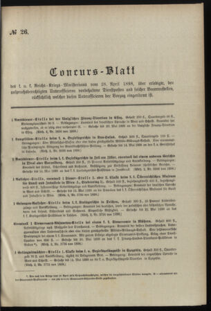 Verordnungsblatt für das Kaiserlich-Königliche Heer 18980428 Seite: 7