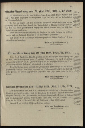 Verordnungsblatt für das Kaiserlich-Königliche Heer 18980528 Seite: 7