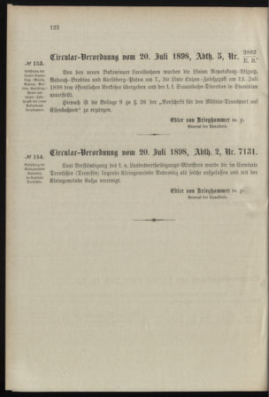 Verordnungsblatt für das Kaiserlich-Königliche Heer 18980728 Seite: 6