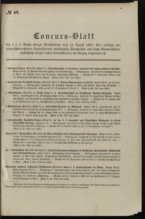 Verordnungsblatt für das Kaiserlich-Königliche Heer 18980813 Seite: 7