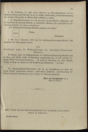 Verordnungsblatt für das Kaiserlich-Königliche Heer 18980818 Seite: 3