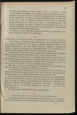 Verordnungsblatt für das Kaiserlich-Königliche Heer 18980818 Seite: 7