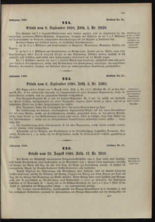 Verordnungsblatt für das Kaiserlich-Königliche Heer 18980917 Seite: 7